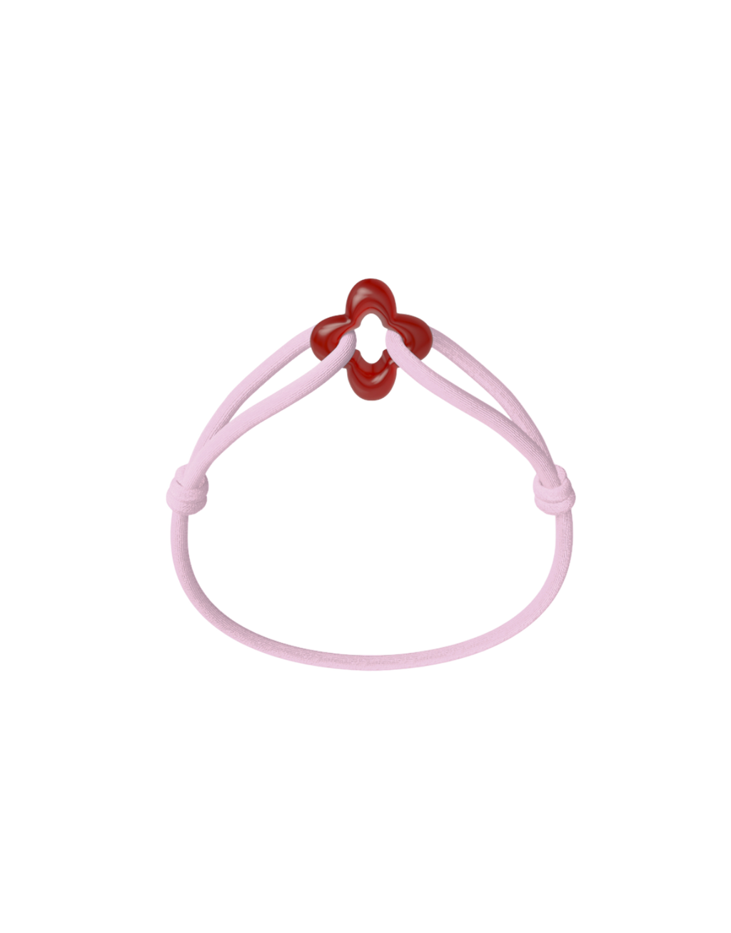 Red Clover Cord Bracelet