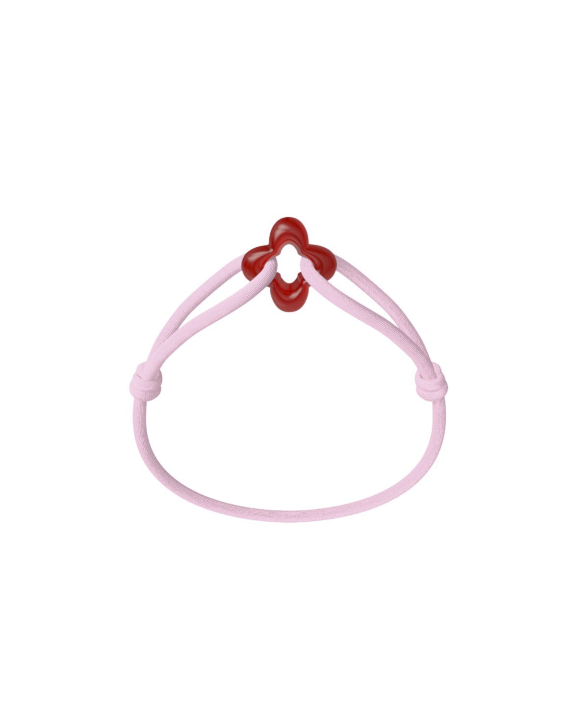 Red Clover Cord Bracelet