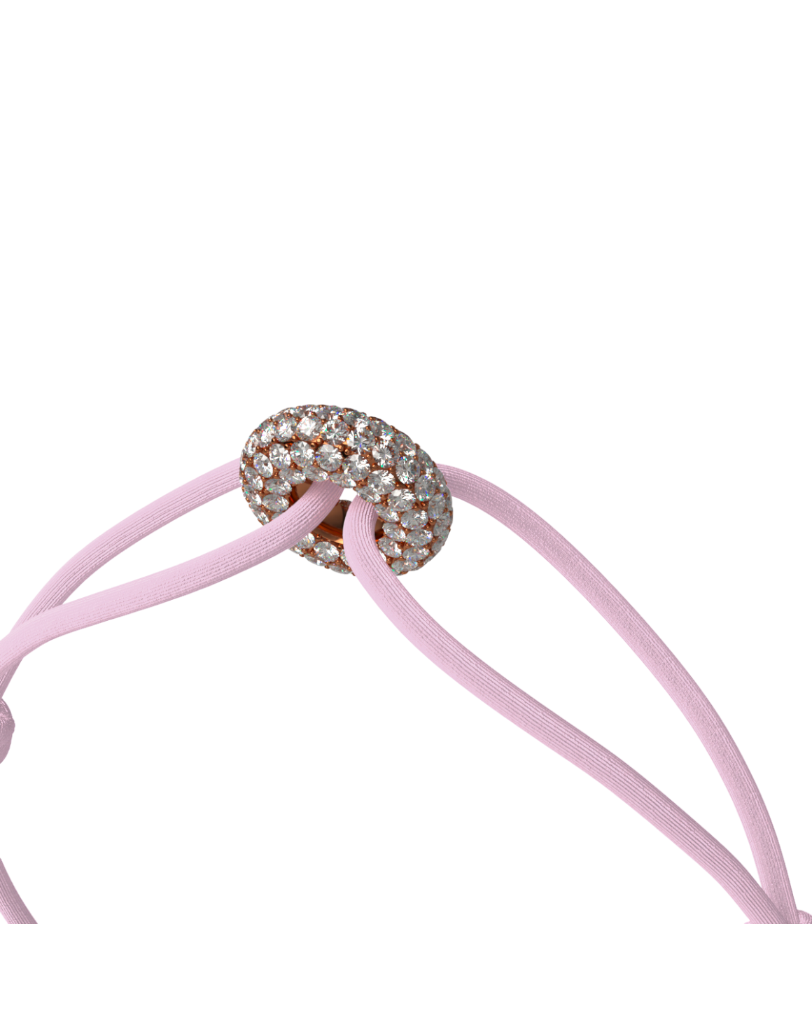 Mini Rose Soho Pavé Cord Bracelet