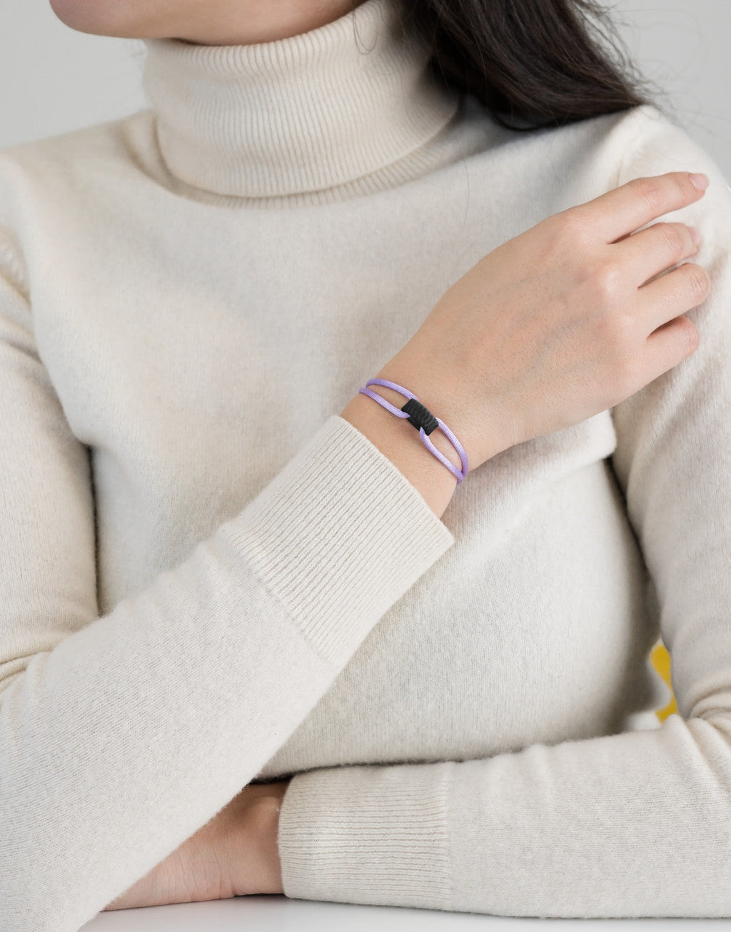 Carbon Regent Cord Bracelet