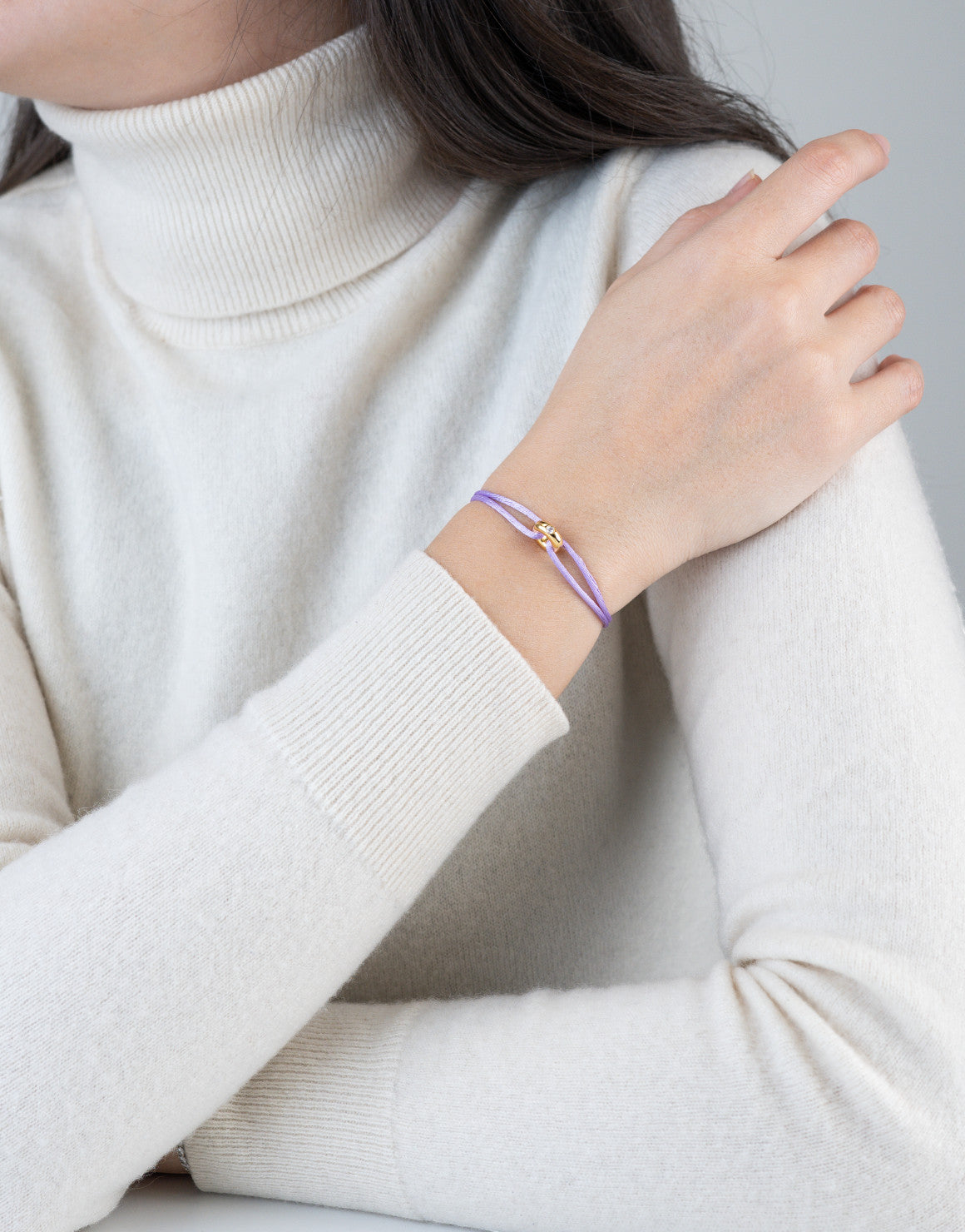 Mini Golden Soho Diamond Cord Bracelet