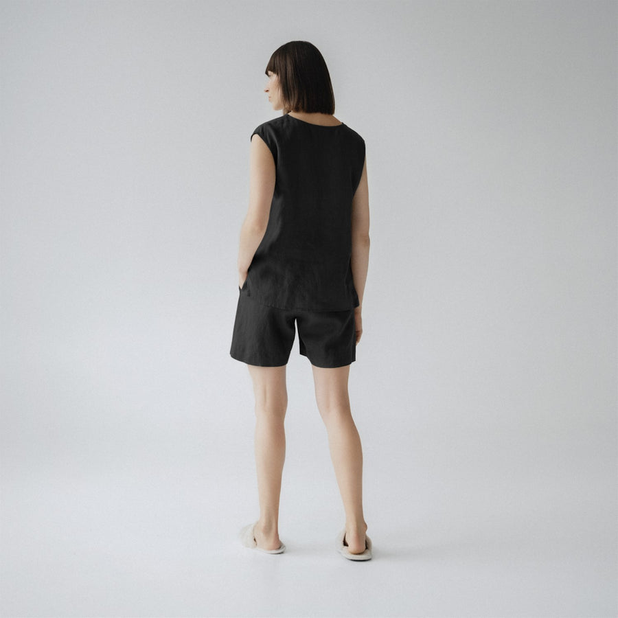 Linen Verbena Pajamas – Soft, Breathable & Handmade by Linen Tales at www.brixbailey.com