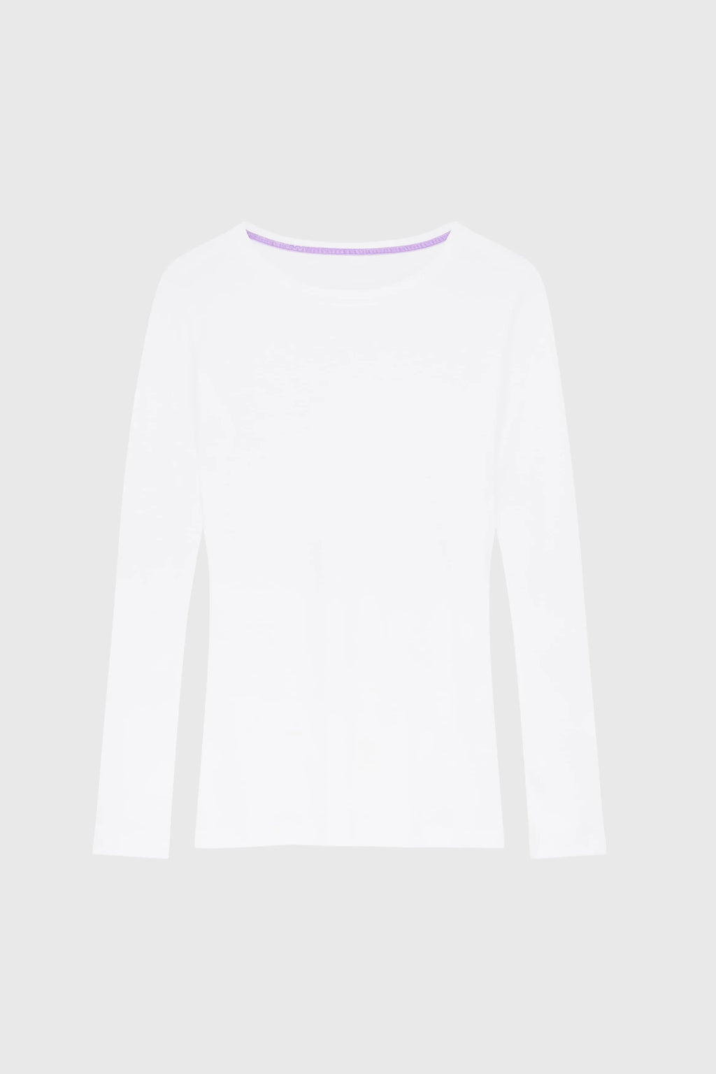 Women's Long Sleeve Crew Neck Cotton Modal Blend T-Shirt