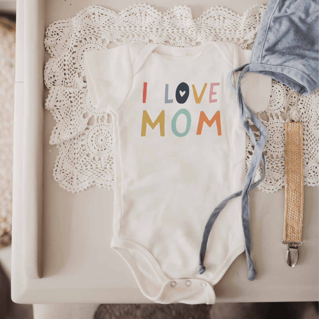 Macrame Swing and Love Mom Bodysuit Bundle