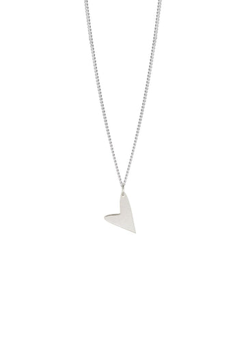 Sterling Silver Heart Pendant – Handcrafted & Sustainable by NO MORE at www.brixbailey.com