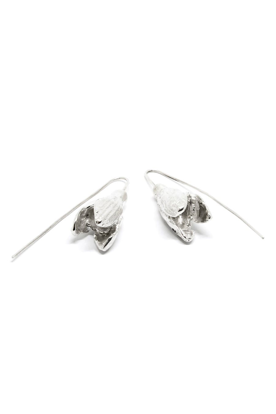 Handcrafted Silver Snowdrops Earrings – SPRING Collection by Agnes Veski Jewellery at www.brixbailey.com