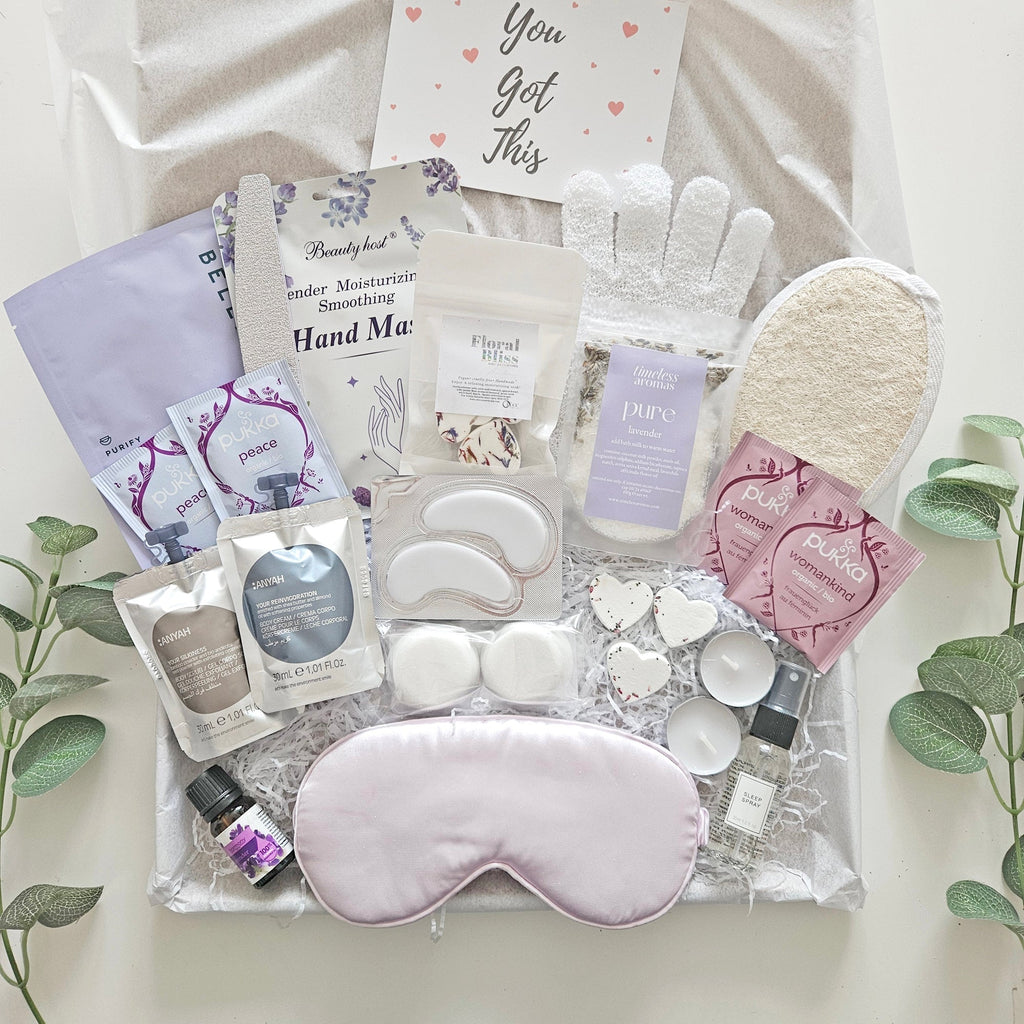Luxury Relaxation Pamper Box with Natural Skincare and Wellness Essentials