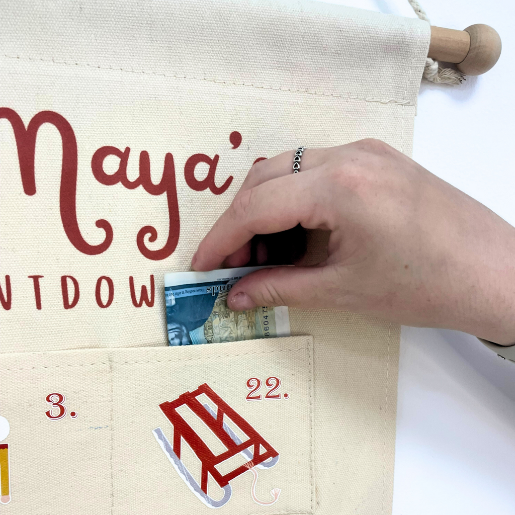 Personalised Fabric Christmas Advent Calendar