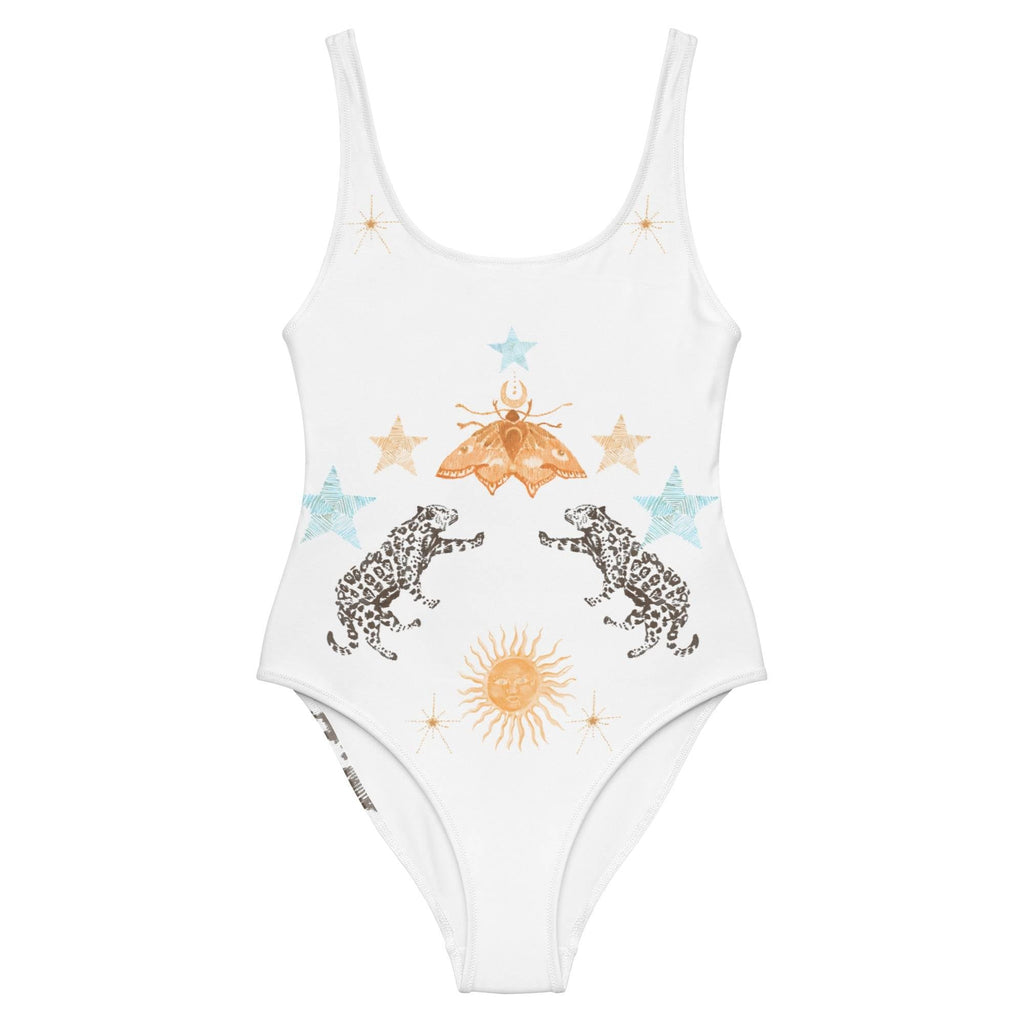 Petra One Piece Swimsuit in White Jaguar