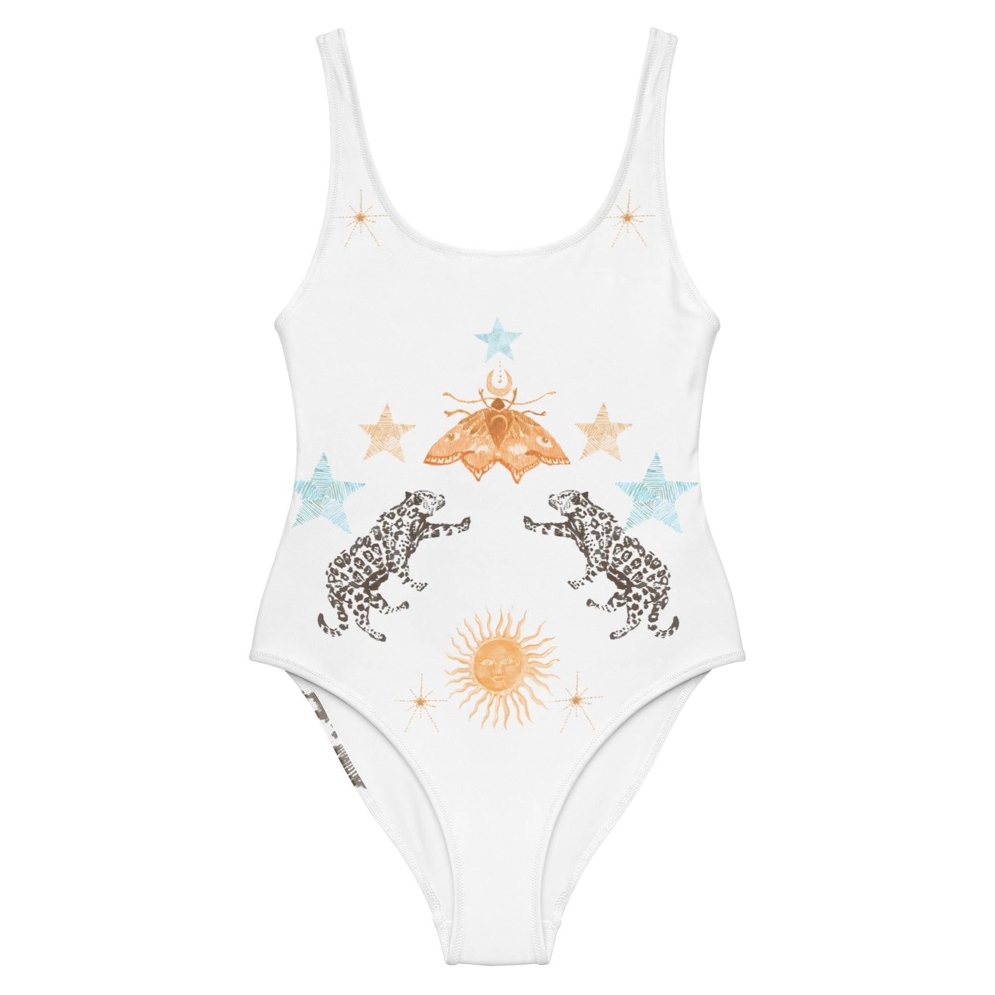 Petra One Piece Swimsuit in White Jaguar