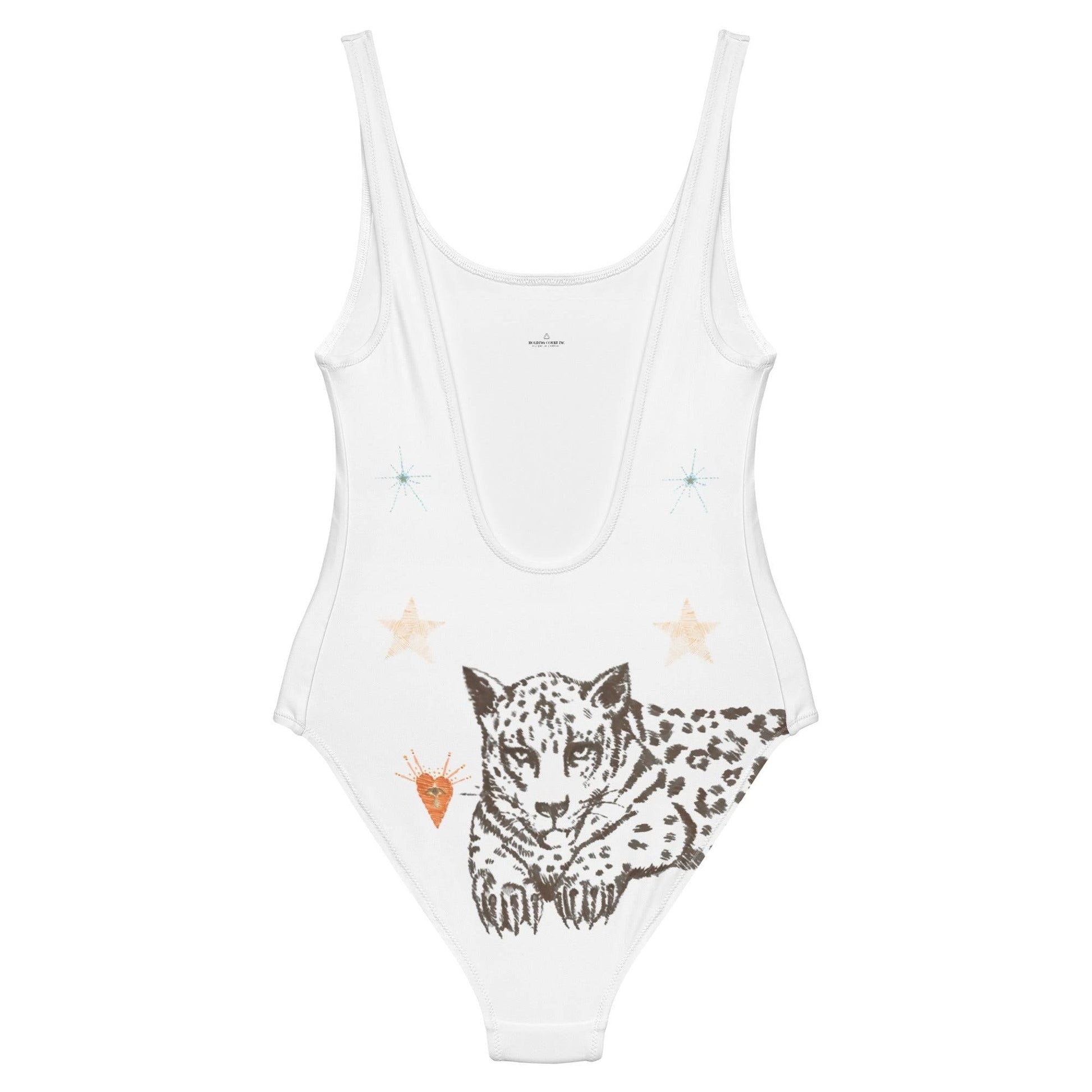 Petra One Piece Swimsuit in White Jaguar