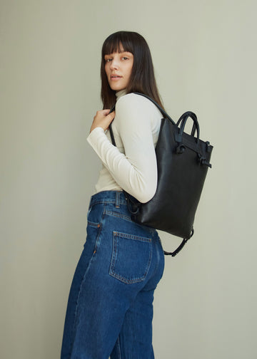 Minimal Leather Backpack ALICE ARM Backpack