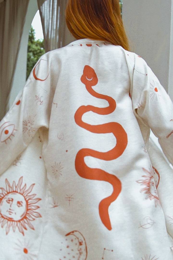 Royal Robe Kimono in Dalaman Dreamer Silk