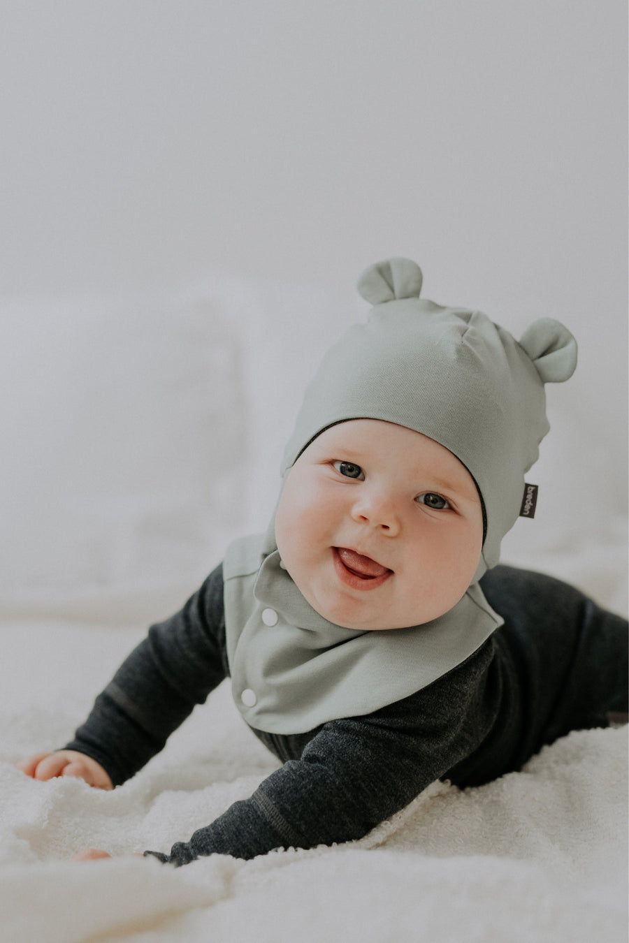 Merino-Lined Baby Balaclava with Cute Ears – Stylish & Cozy by Breden at brixbailey.com