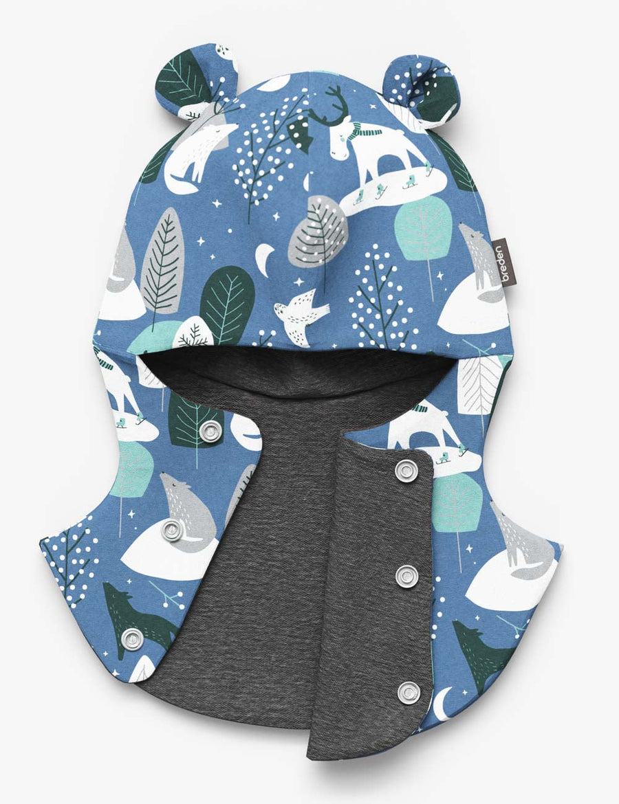 Cute Merino-Lined Baby Balaclava with Decorative Ears – Machine Washable by Breden at brixbailey.com