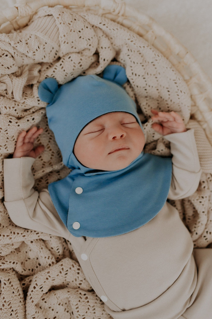 Cute Merino-Lined Baby Balaclava with Decorative Ears – Cozy & Functional by Breden at brixbailey.com