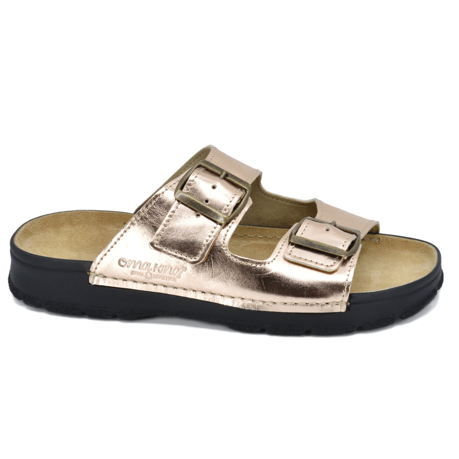 Meeliku Rose Gold Slides – Elegant, Durable & Handcrafted by Omaking at brixbailey.com