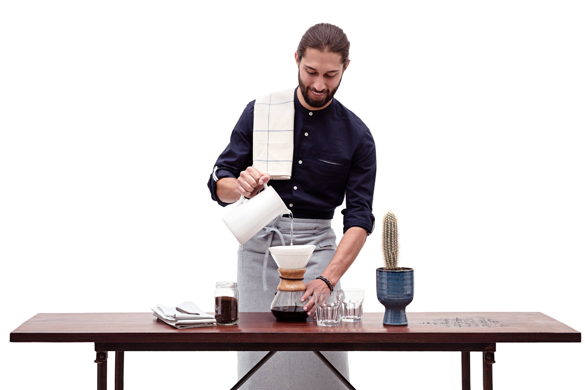 Bistro Apron with Multiple Pockets