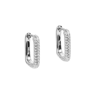 Metropolitan Glow Earrings – Luxury Zircon Hoops by MyaMoon at www.brixbailey.com