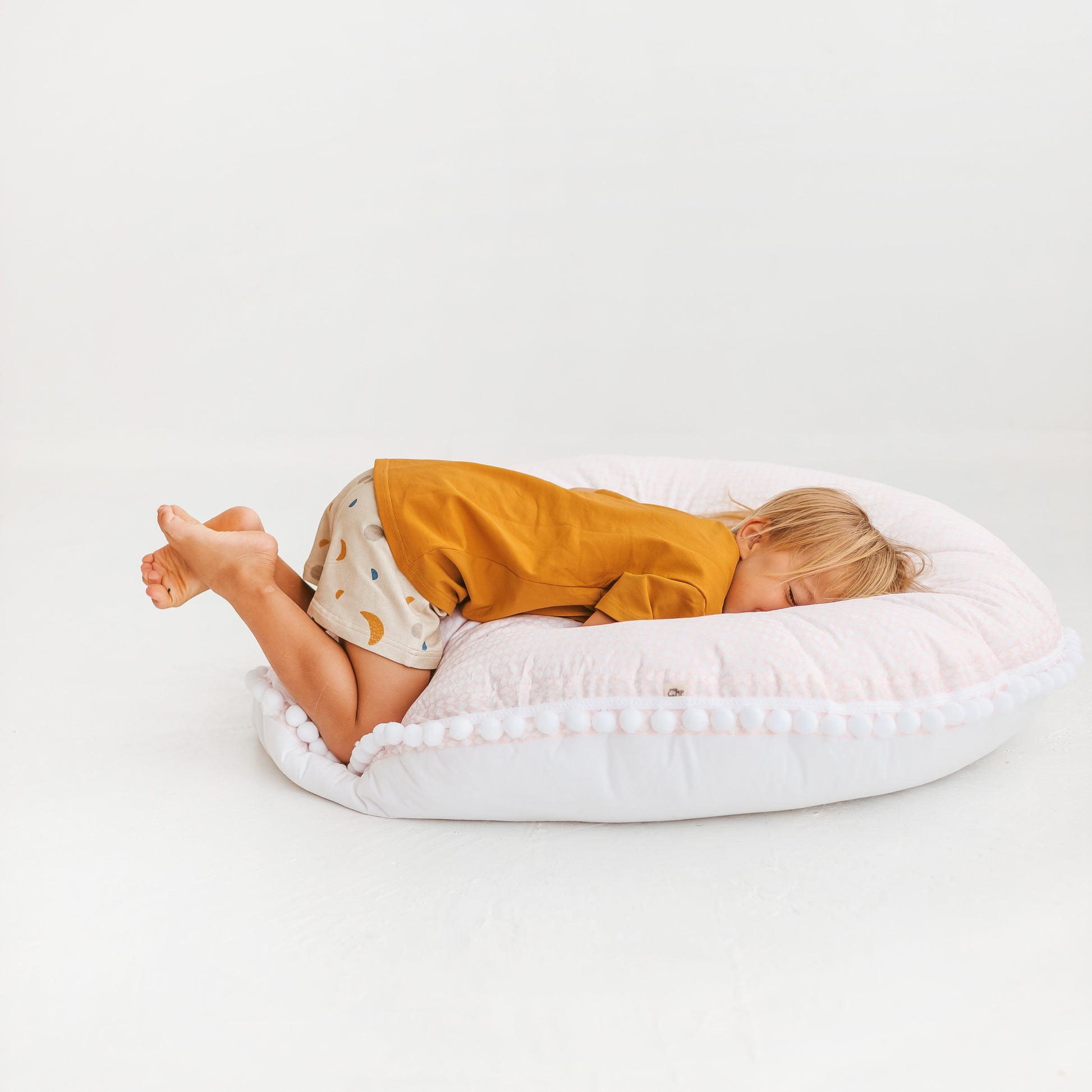 Big Floor Cushion Rhombus Diamond Pink