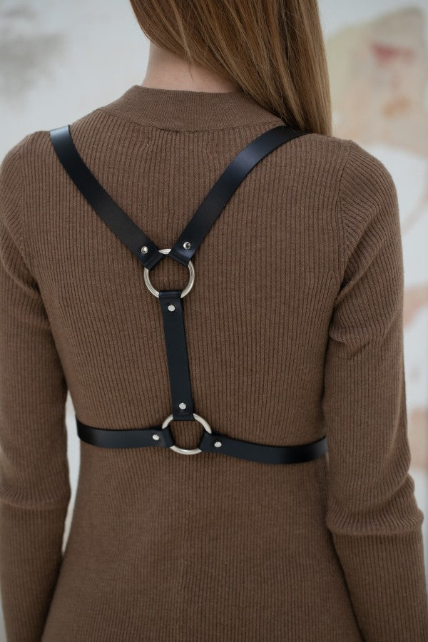 Genuine Leather Body Harness Milla – Adjustable & Handmade by PYKOK at brixbailey.com