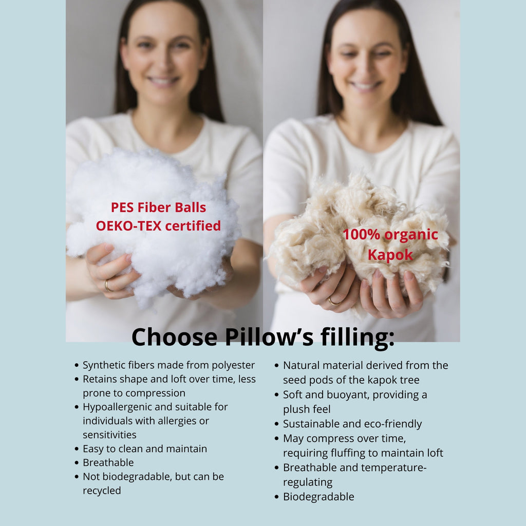 Full Body Maternity Pillow with Organic Cotton Cover