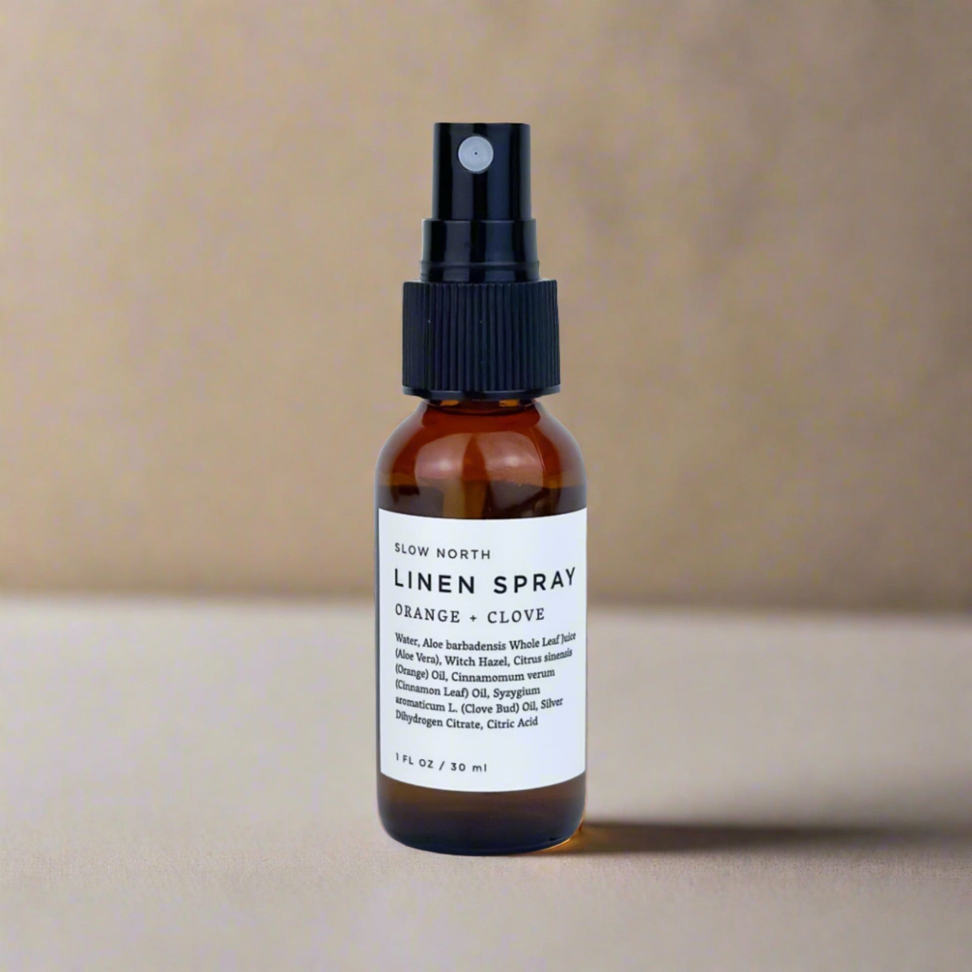 Mini Linen Spray Orange Clove Travel Size