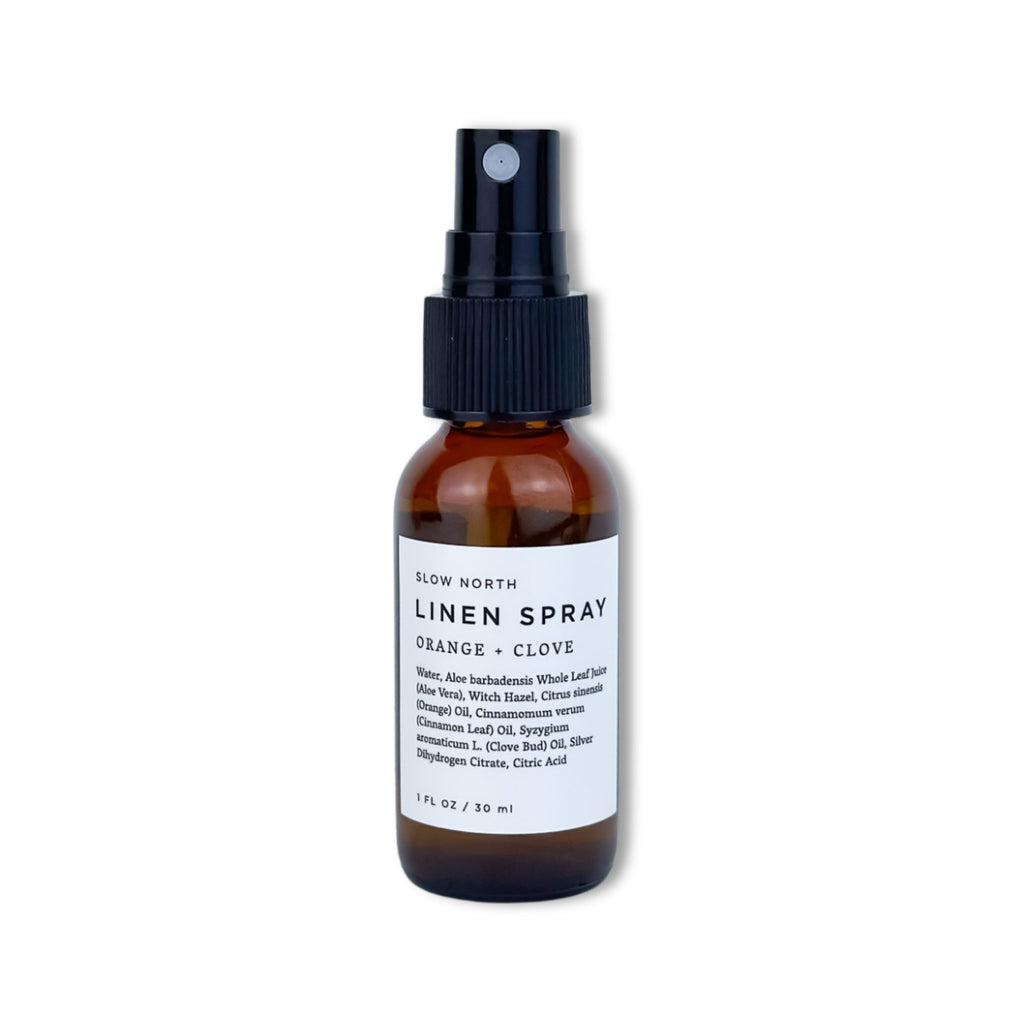 Mini Linen Spray Orange Clove Travel Size