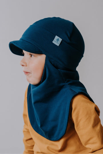 Merino-Lined Peaked Hat-Scarf – Versatile & Weatherproof by Breden at brixbailey.com