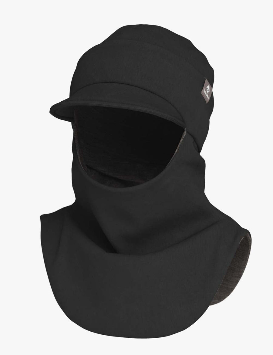 All-Weather Merino-Lined Peaked Hat-Scarf – Designed in Europe by Breden at brixbailey.com