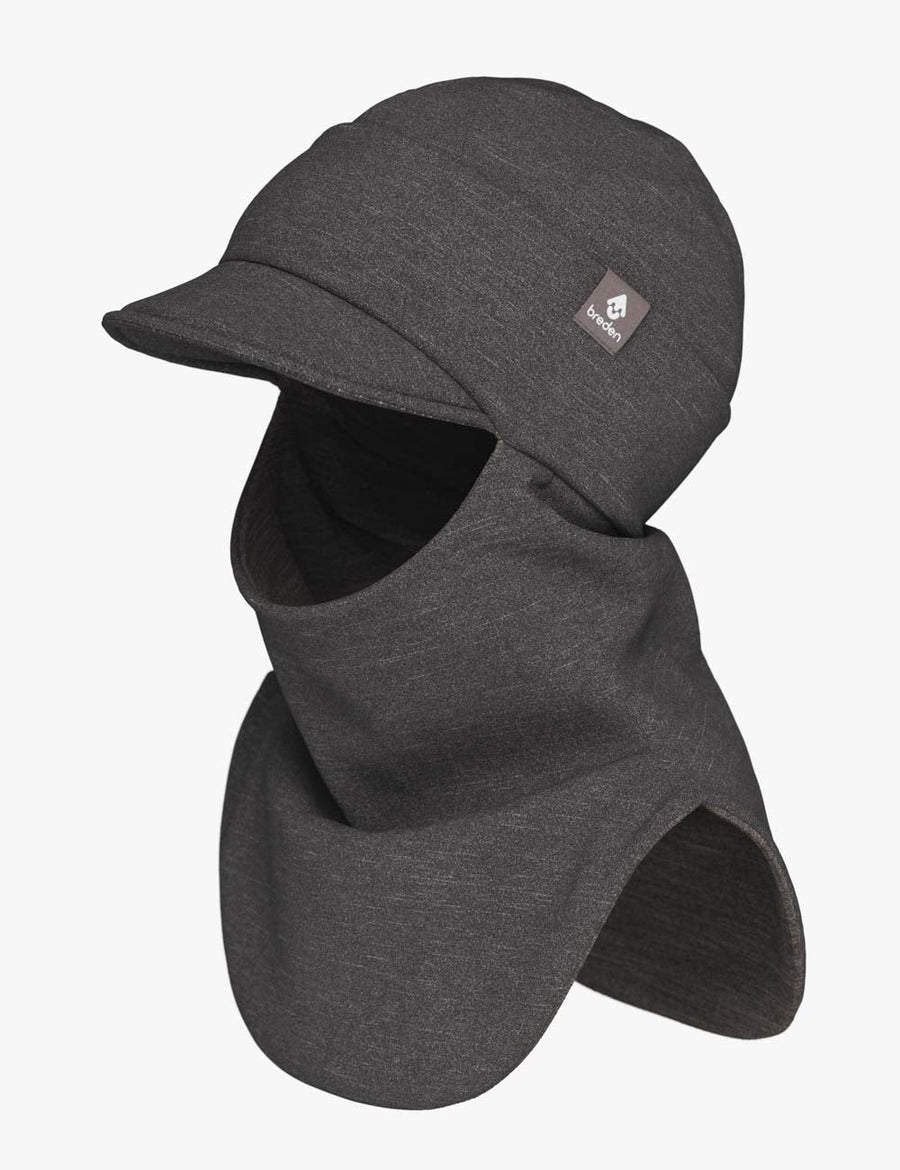 All-Weather Merino-Lined Peaked Hat-Scarf – Functional & Eco-Friendly by Breden at brixbailey.com