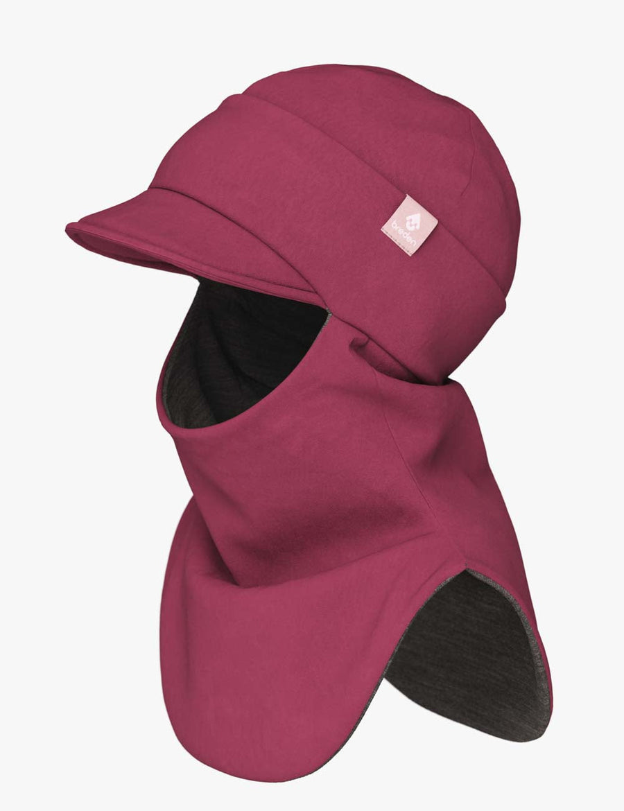 Merino-Lined 2in1 Peaked Hat-Scarf – Perfect for Spring-Fall Weather by Breden at brixbailey.com