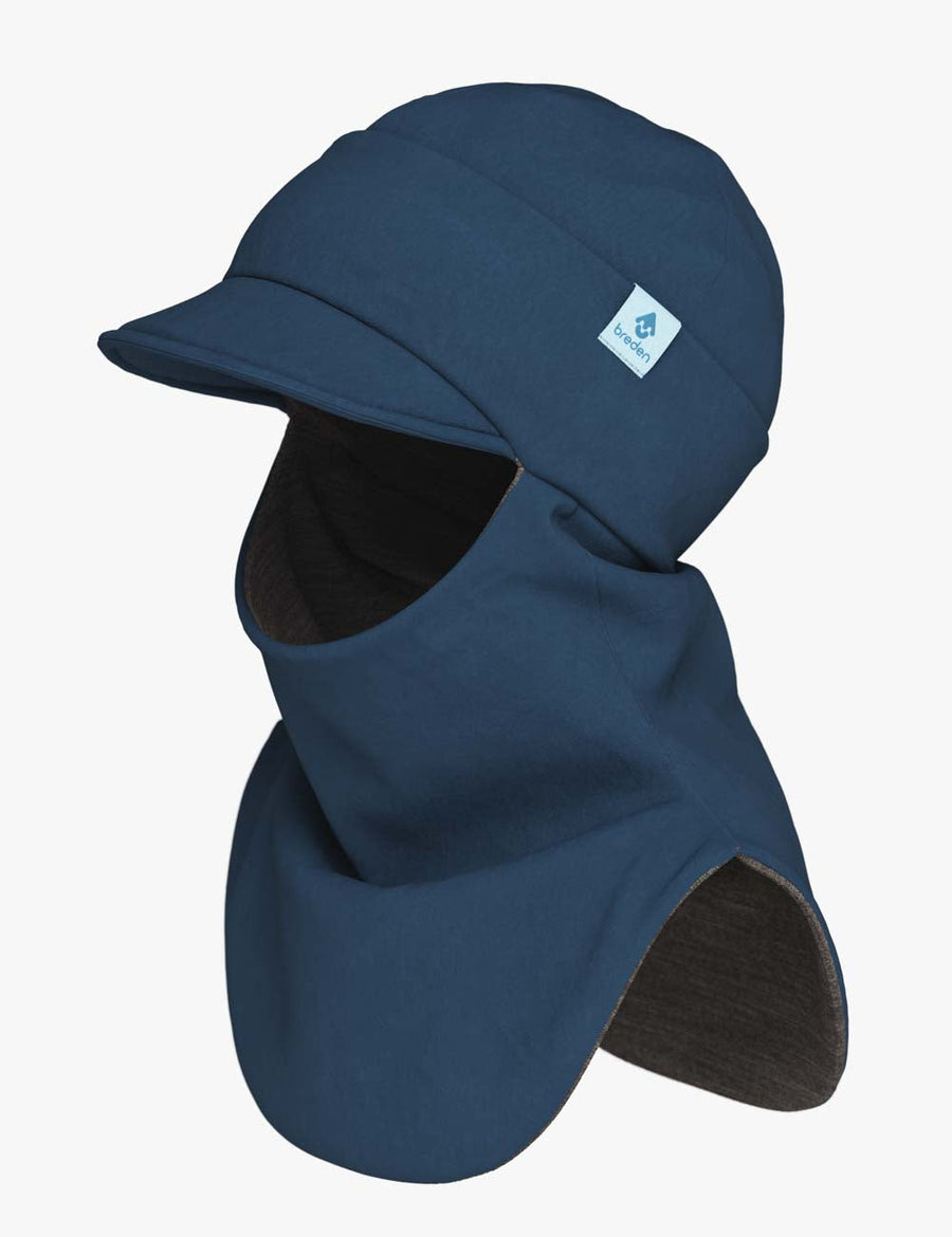 Merino-Lined Peaked Hat-Scarf – Perfect for Mixed Weather by Breden at brixbailey.com