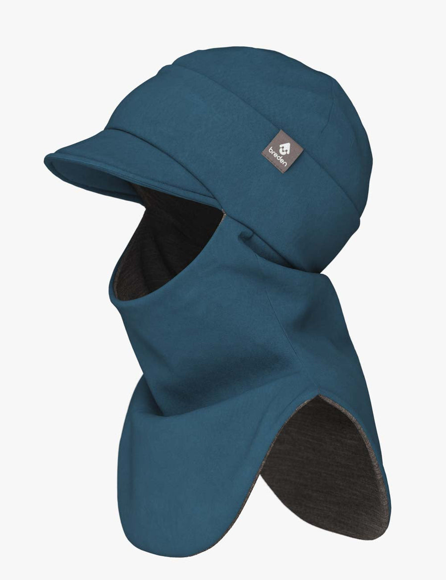 Merino-Lined Peaked Hat-Scarf – Ideal for Spring & Fall Weather by Breden at brixbailey.com