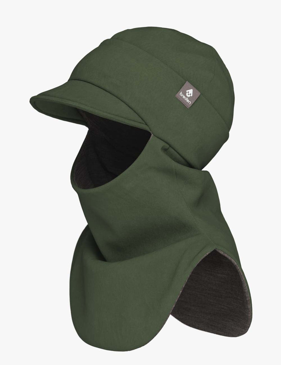 Merino-Lined Peaked Hat-Scarf – Weatherproof & Eco-Friendly by Breden at brixbailey.com