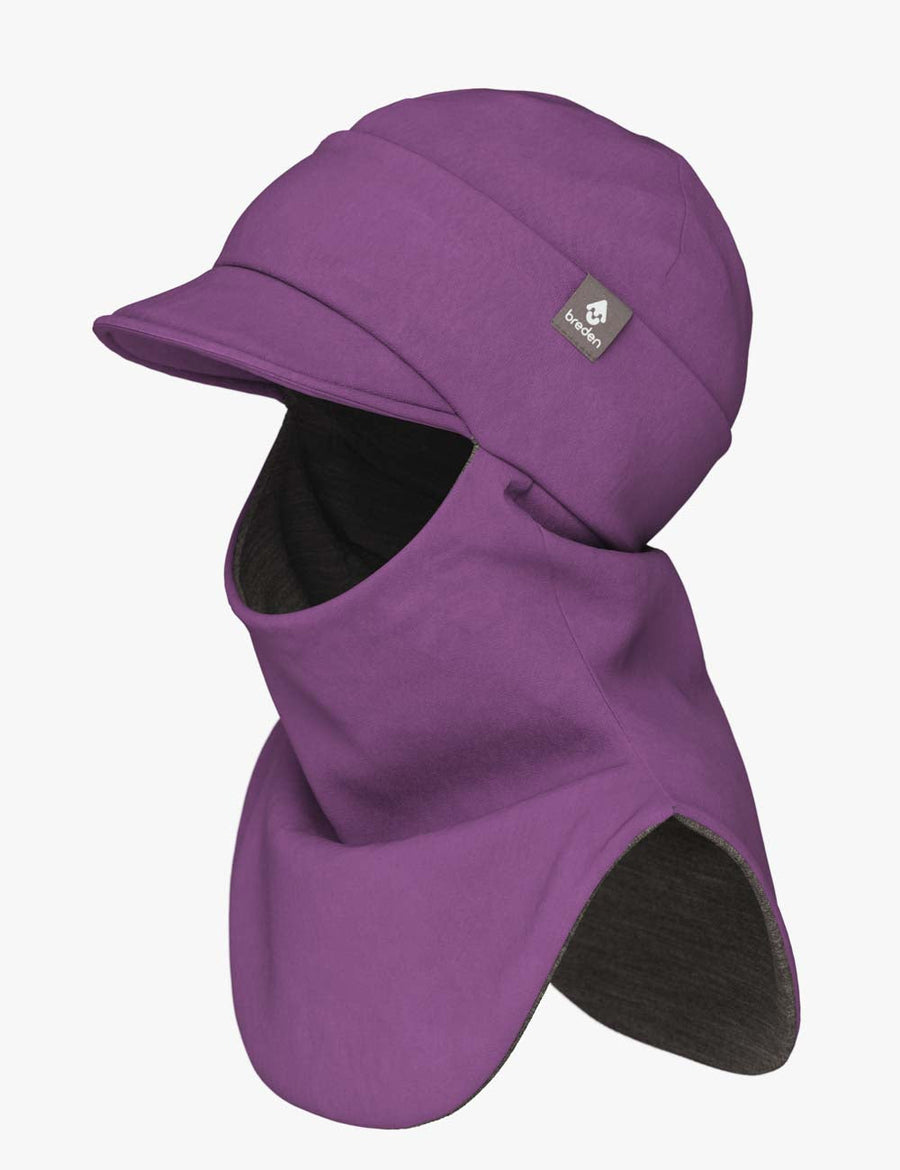 Merino-Lined Peaked Hat-Scarf – Perfect for Spring-Fall Weather by Breden at brixbailey.com