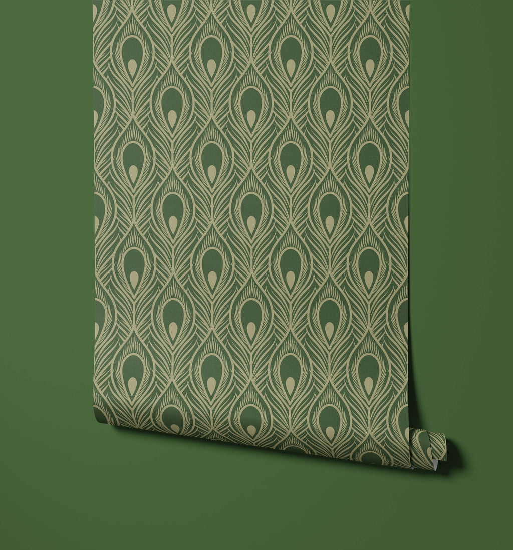 Peacock Feather Wallpaper