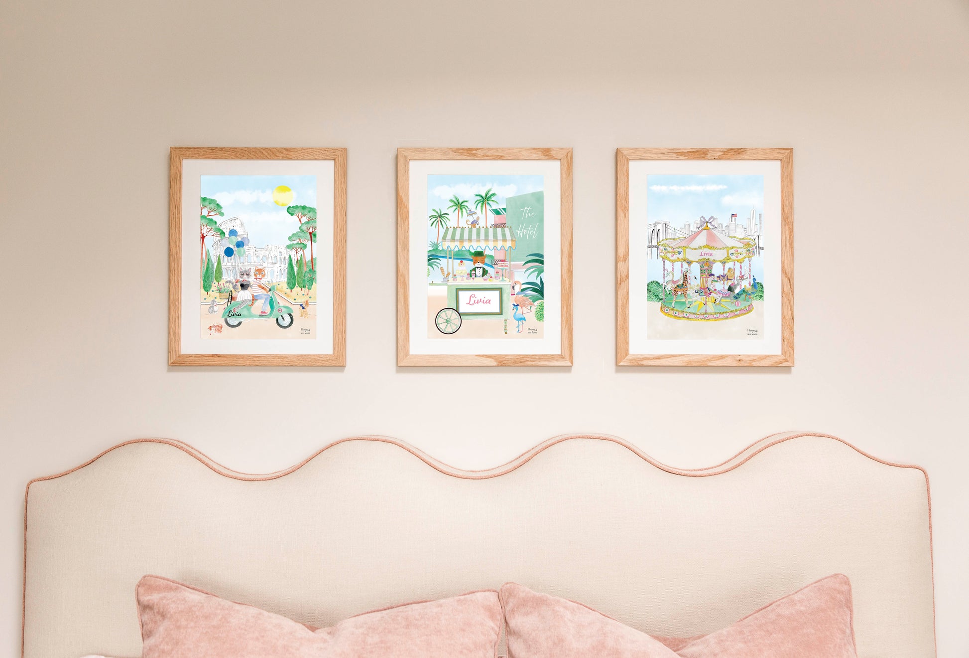 The Personalised Beverly Hills Artwork for boys
