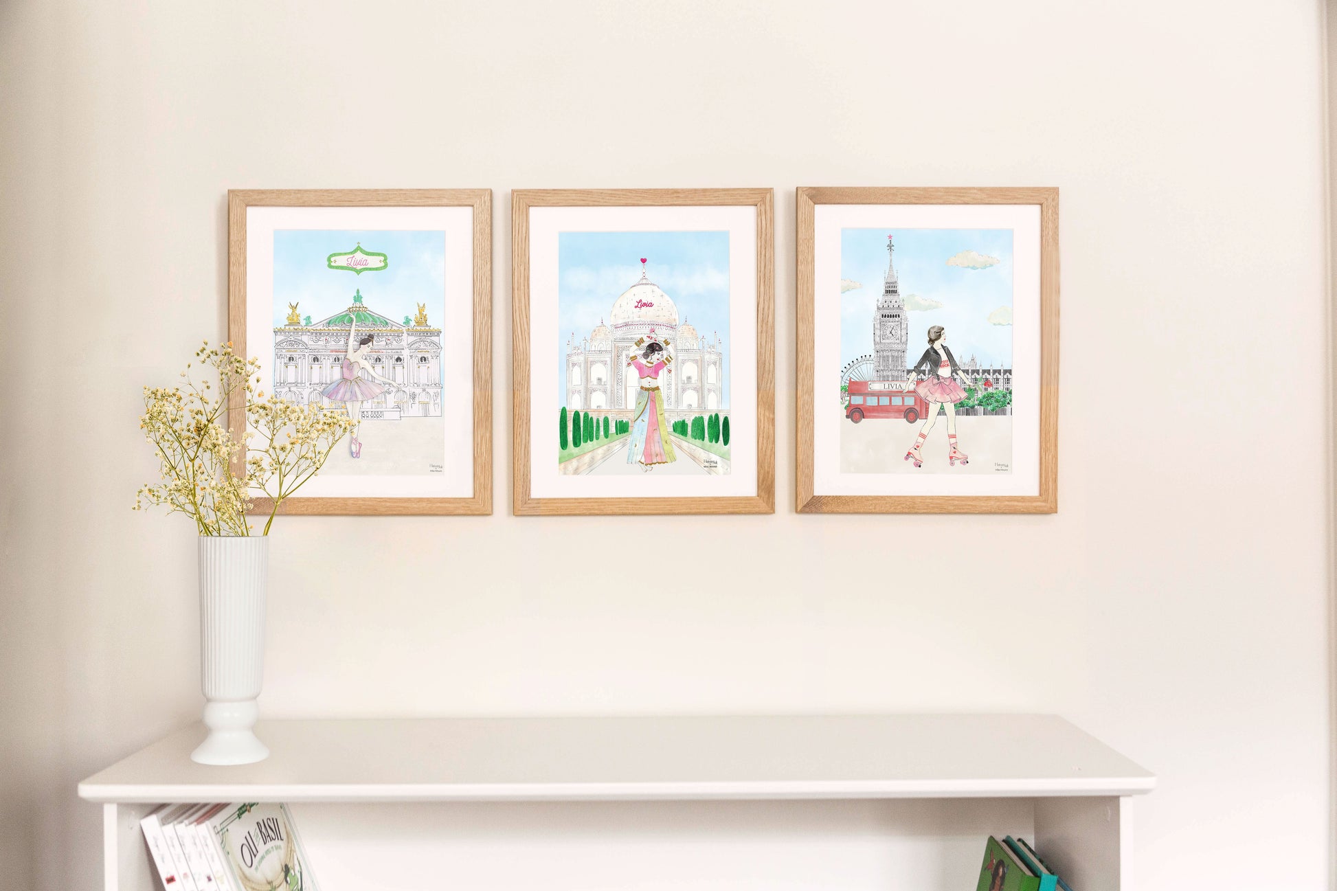 The lady on rollers and Big Ben