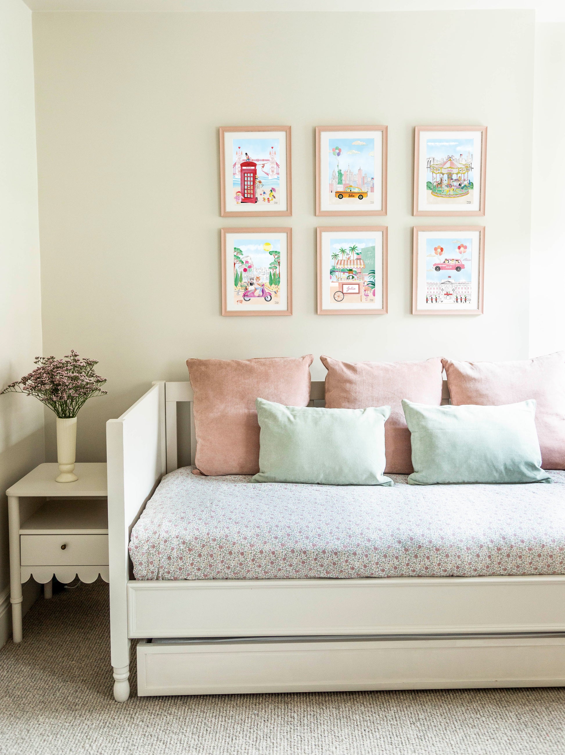 The Personalised Beverly Hills Artwork for girls