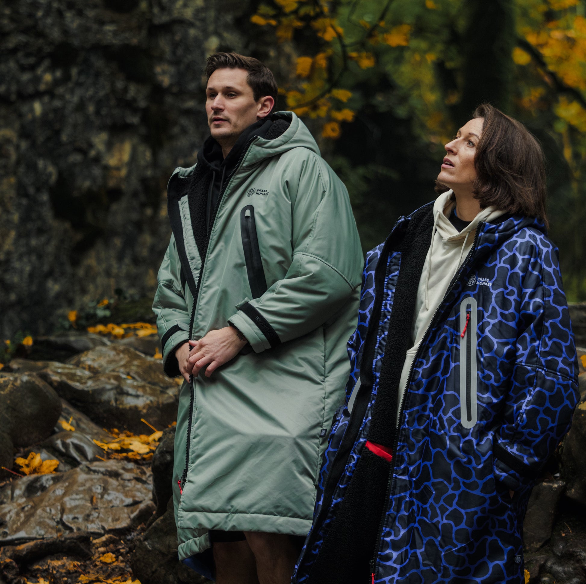 Unisex Brass Monkey Dip Coat Sage