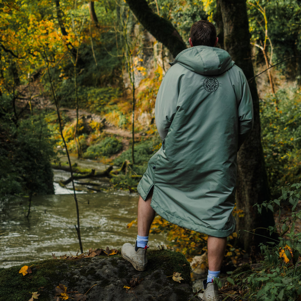 Unisex Brass Monkey Dip Coat Sage