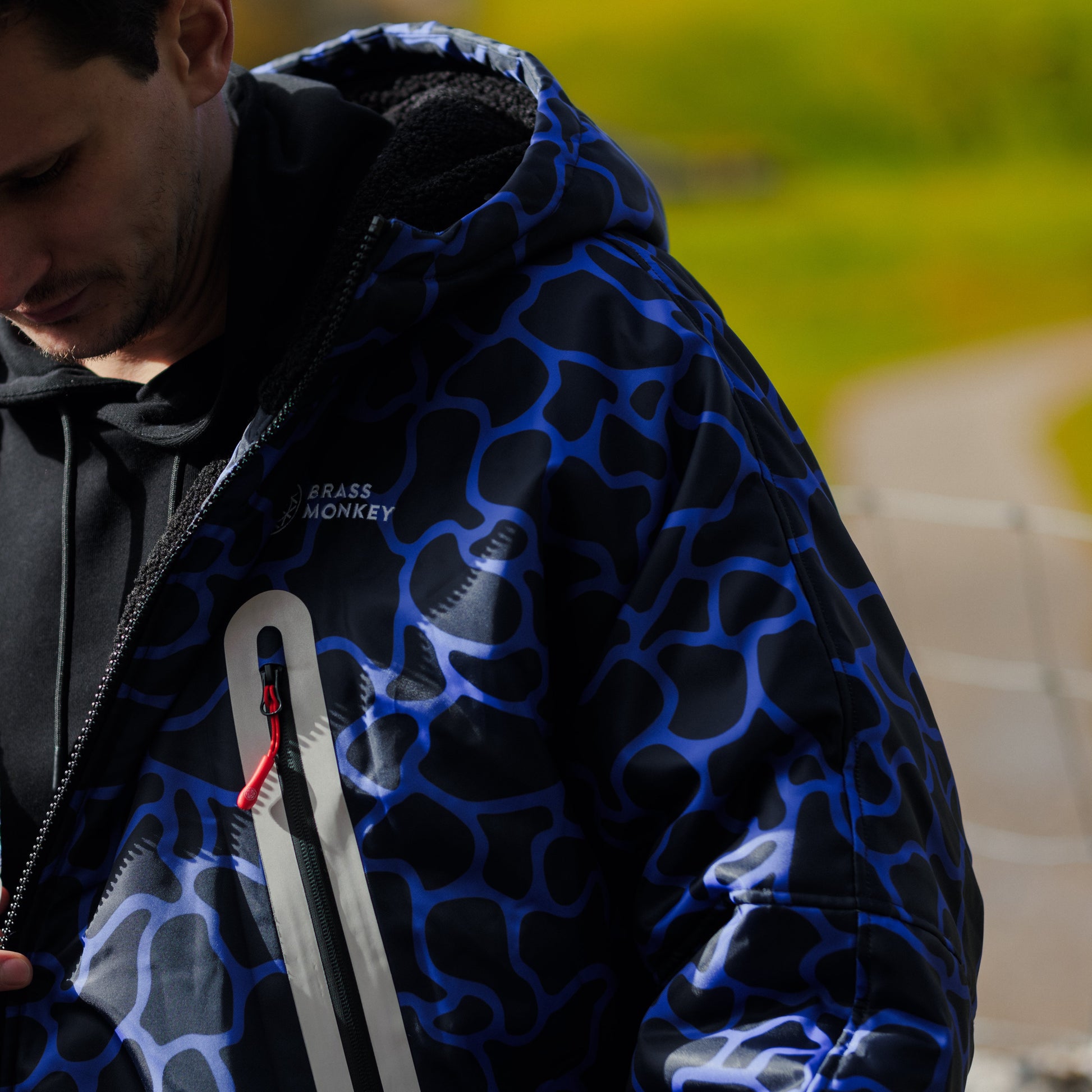 Unisex Brass Monkey Dip Coat Water Design