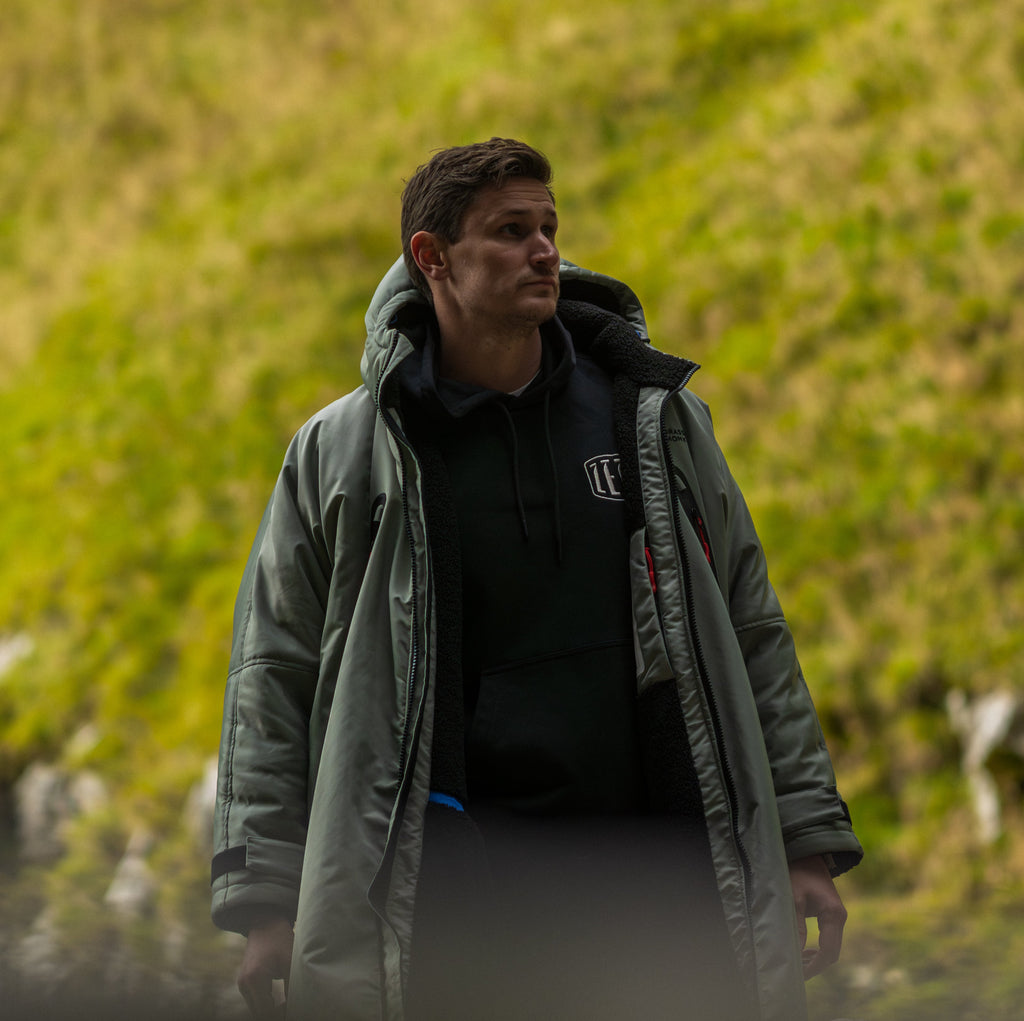 Unisex Brass Monkey Dip Coat Sage