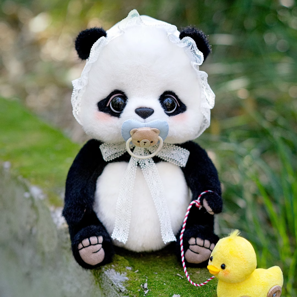 Manman Panda Plush Toy with Cosmic Accessories