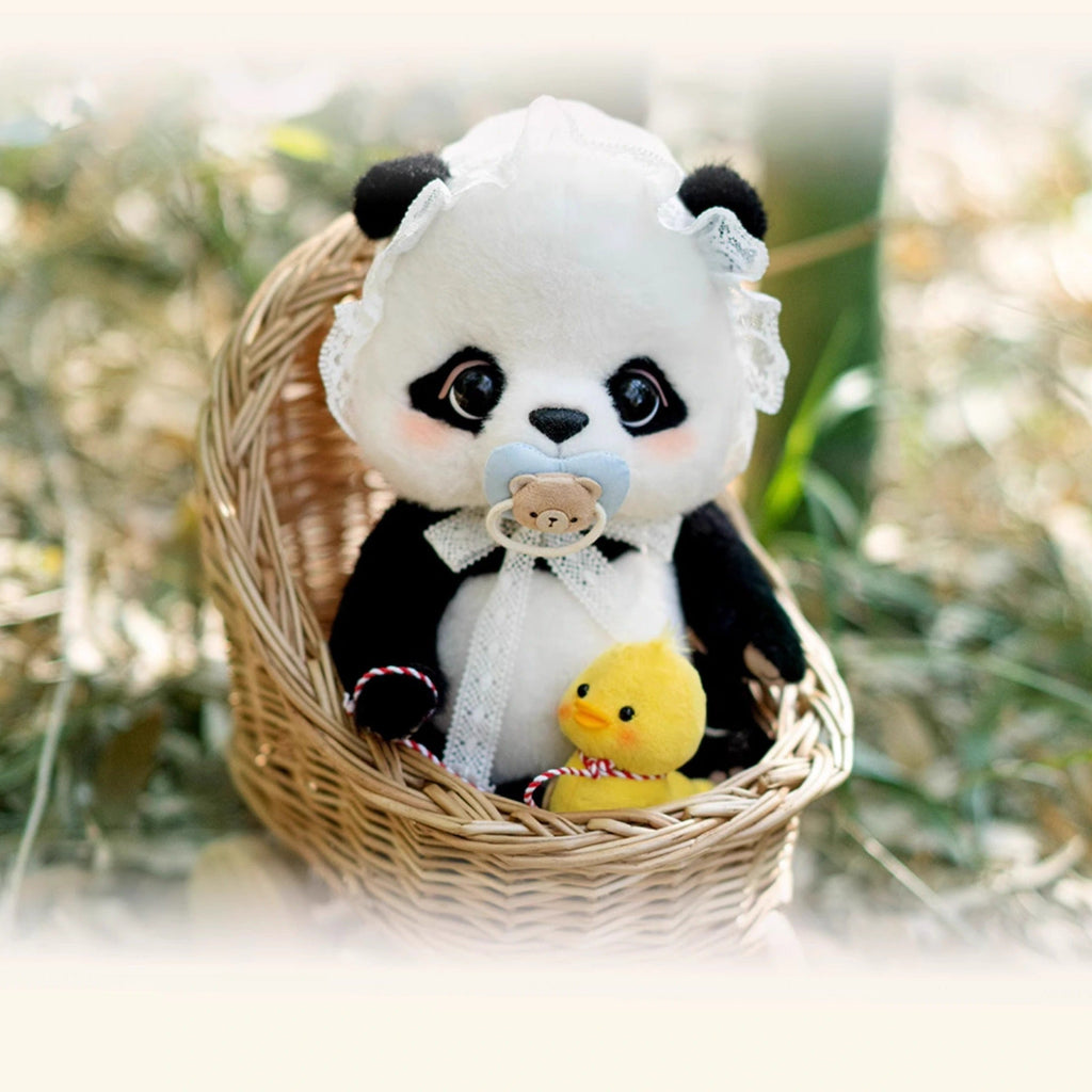 Manman Panda Plush Toy with Cosmic Accessories
