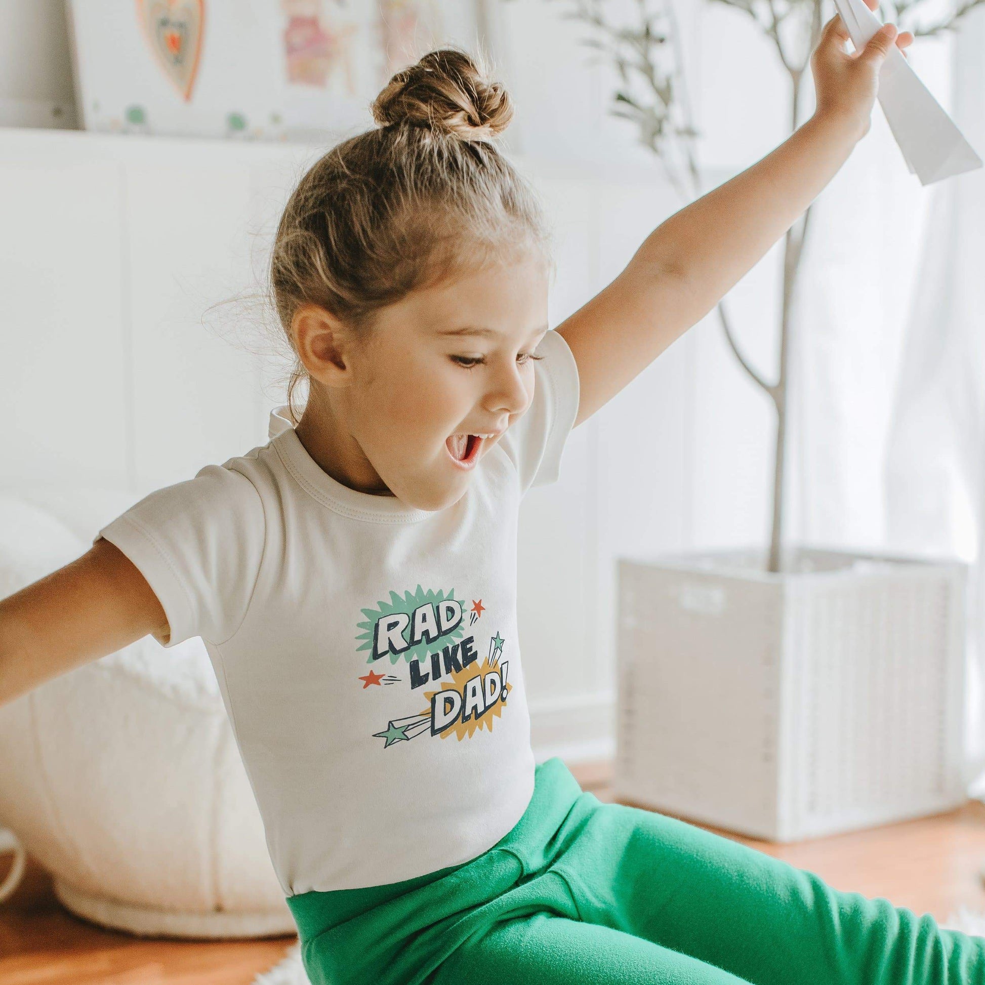 Rad Like Dad Graphic Tee for Toddlers