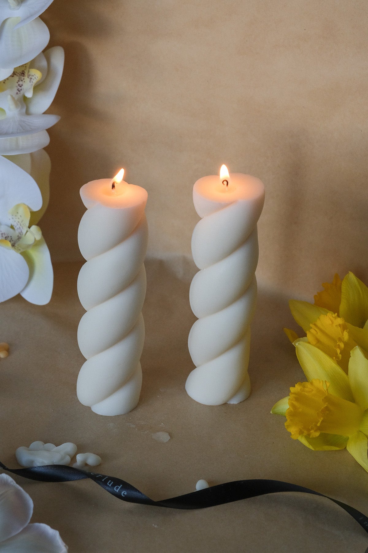 Marshmallow Shaped Pillar Candle