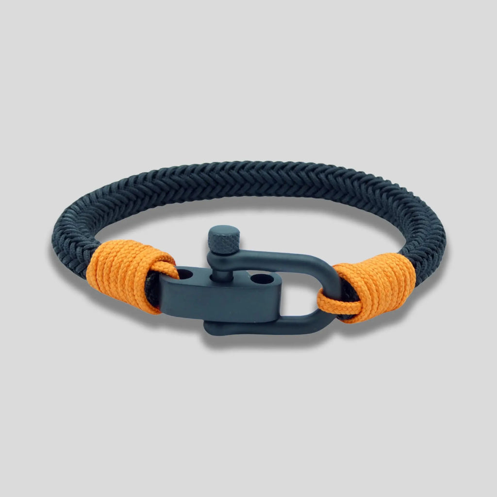 Matt Black Stainless Steel Claps Bracelet