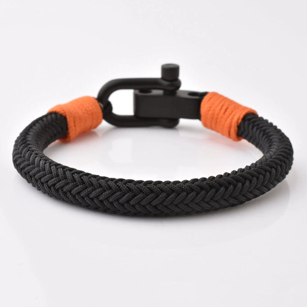 Matt Black Stainless Steel Claps Bracelet